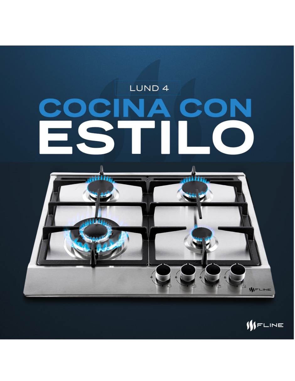 Parrilla a gas lp empotrable lund 3