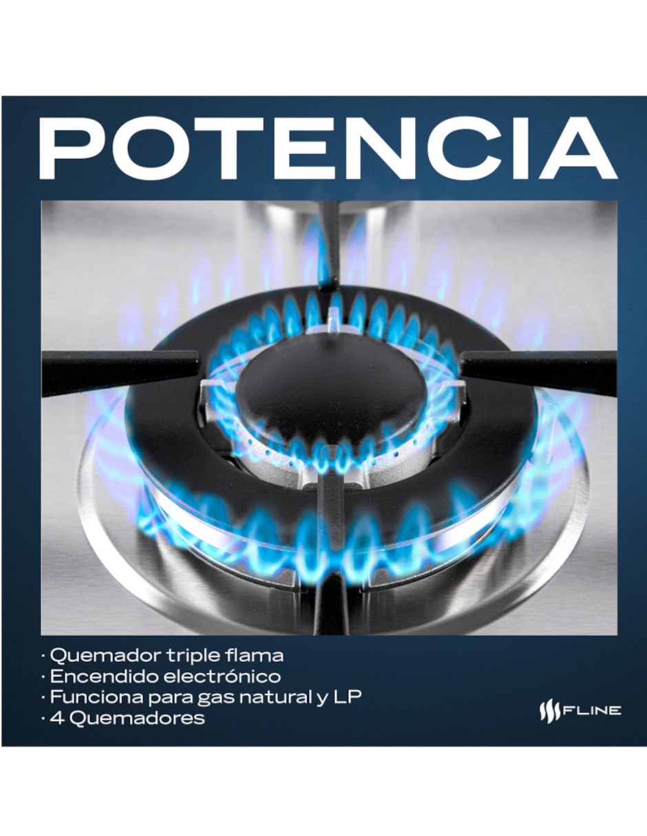 Parrilla a gas lp empotrable lund 5