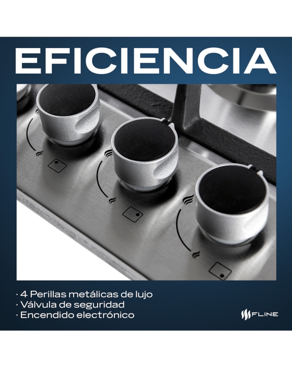 Parrilla a gas lp empotrable lund 6