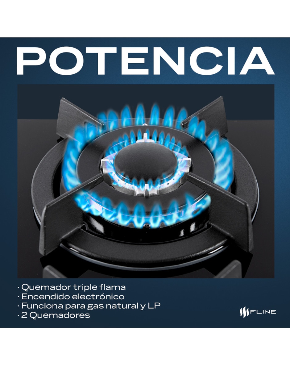 Parrilla a gas lp empotrable oslo 4