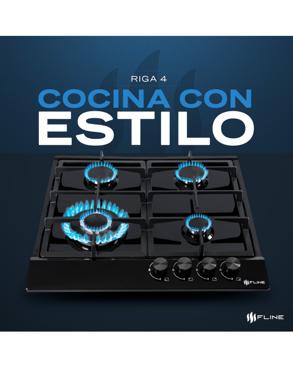 Parrilla a gas lp empotrable riga 2