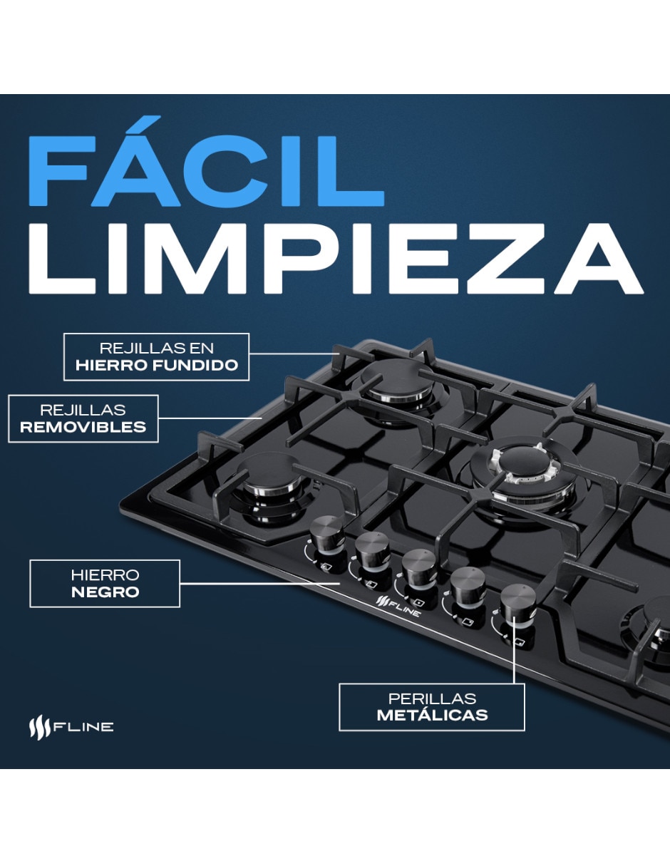 Parrilla a gas lp empotrable riga 3