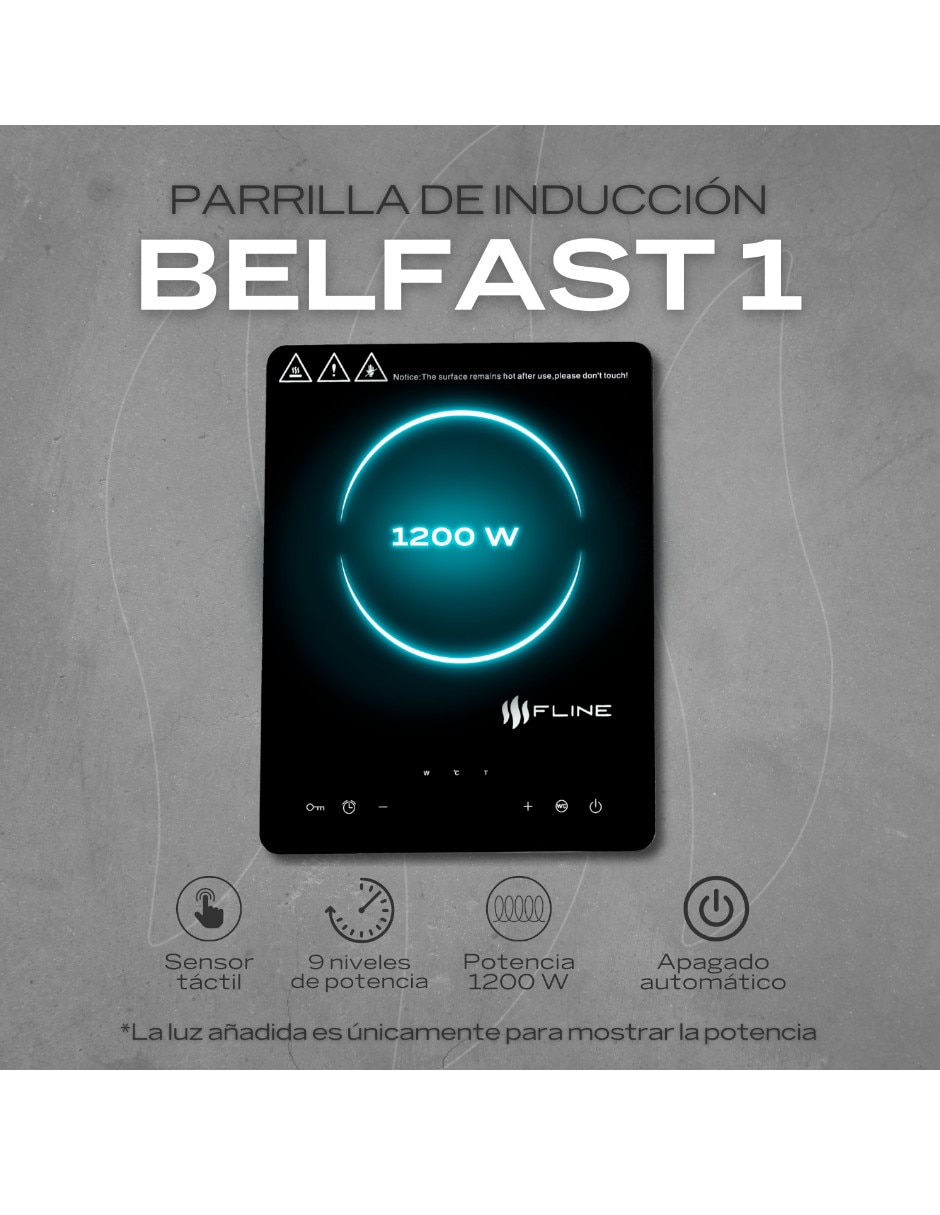 Parrilla a inducción empotrable belfast 5