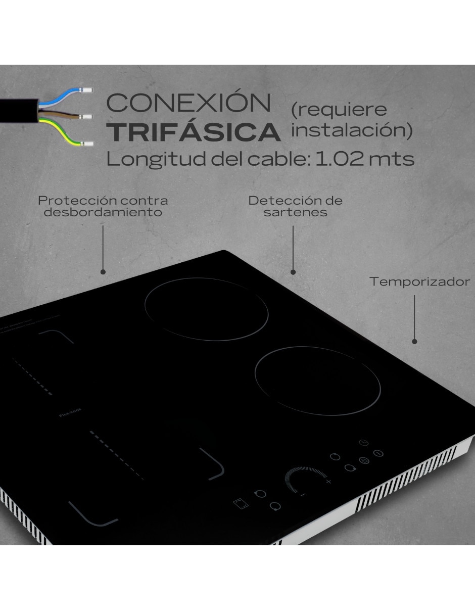 Parrilla a inducción empotrable belfast 7