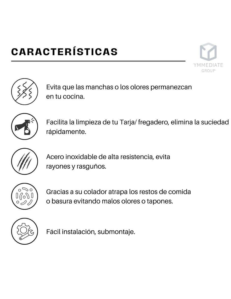 Fregadero de acero inoxidable KIT Tarja Oxford 4