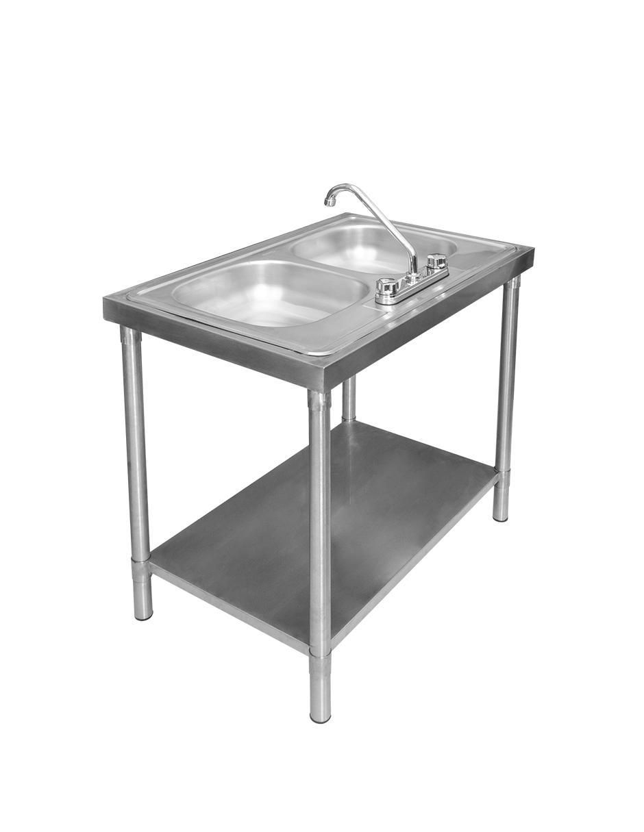 Fregadero de acero inoxidable Fregadero doble 4