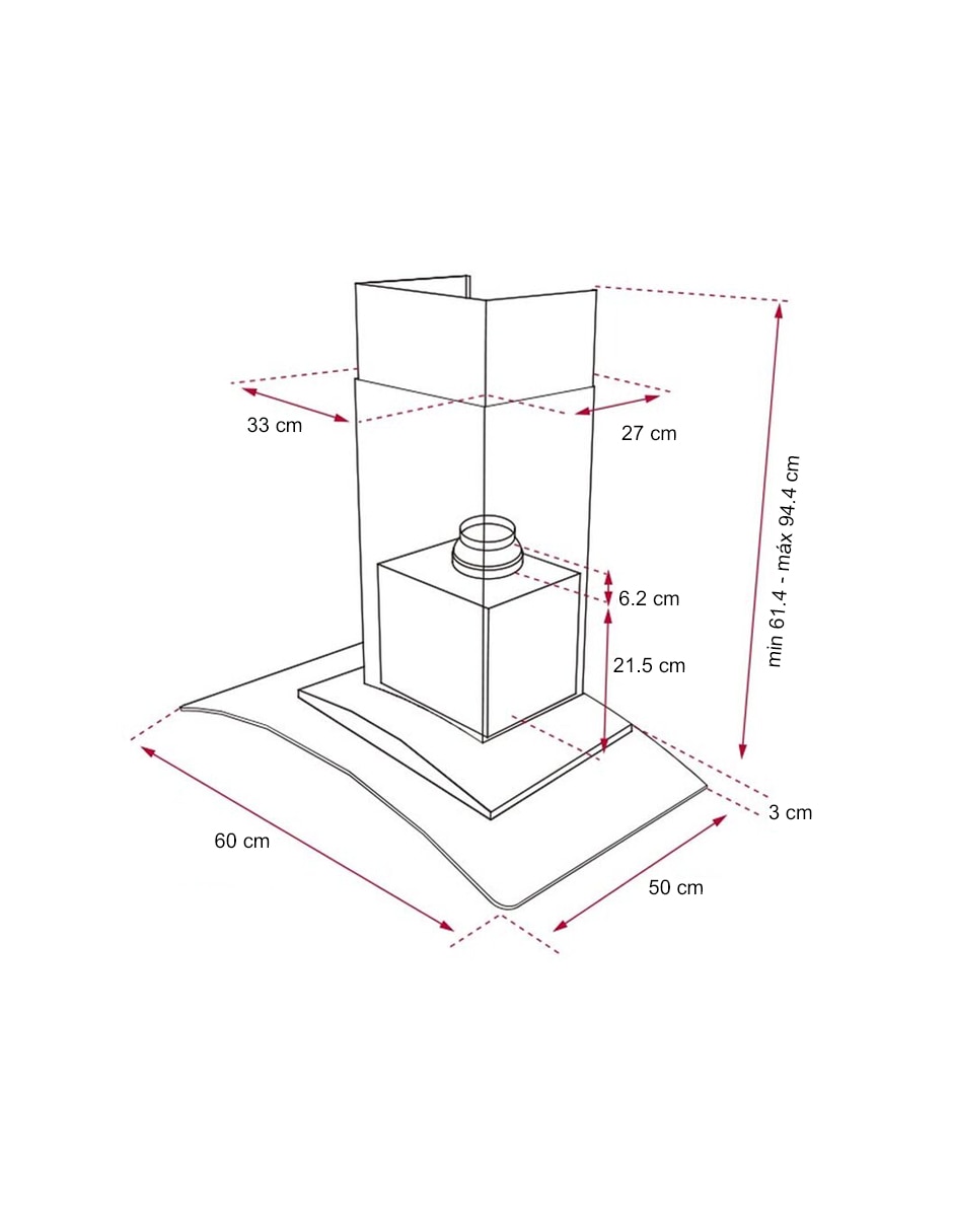 Campana de pared NC 680 de acero 6