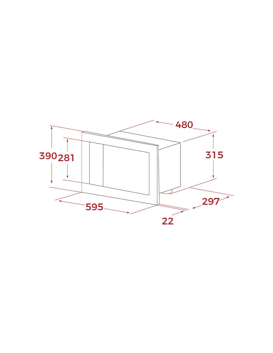 Horno a gas natural HSB756GS capacidad 2.5 pies 3