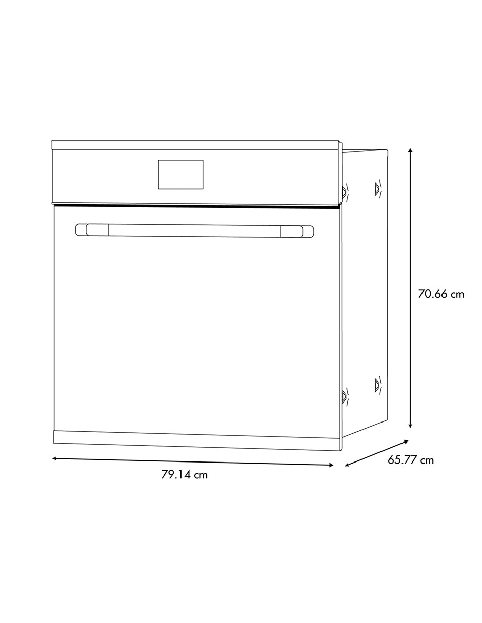 Horno a gas LP HGP8050KPGP95K capacidad 76 L 17