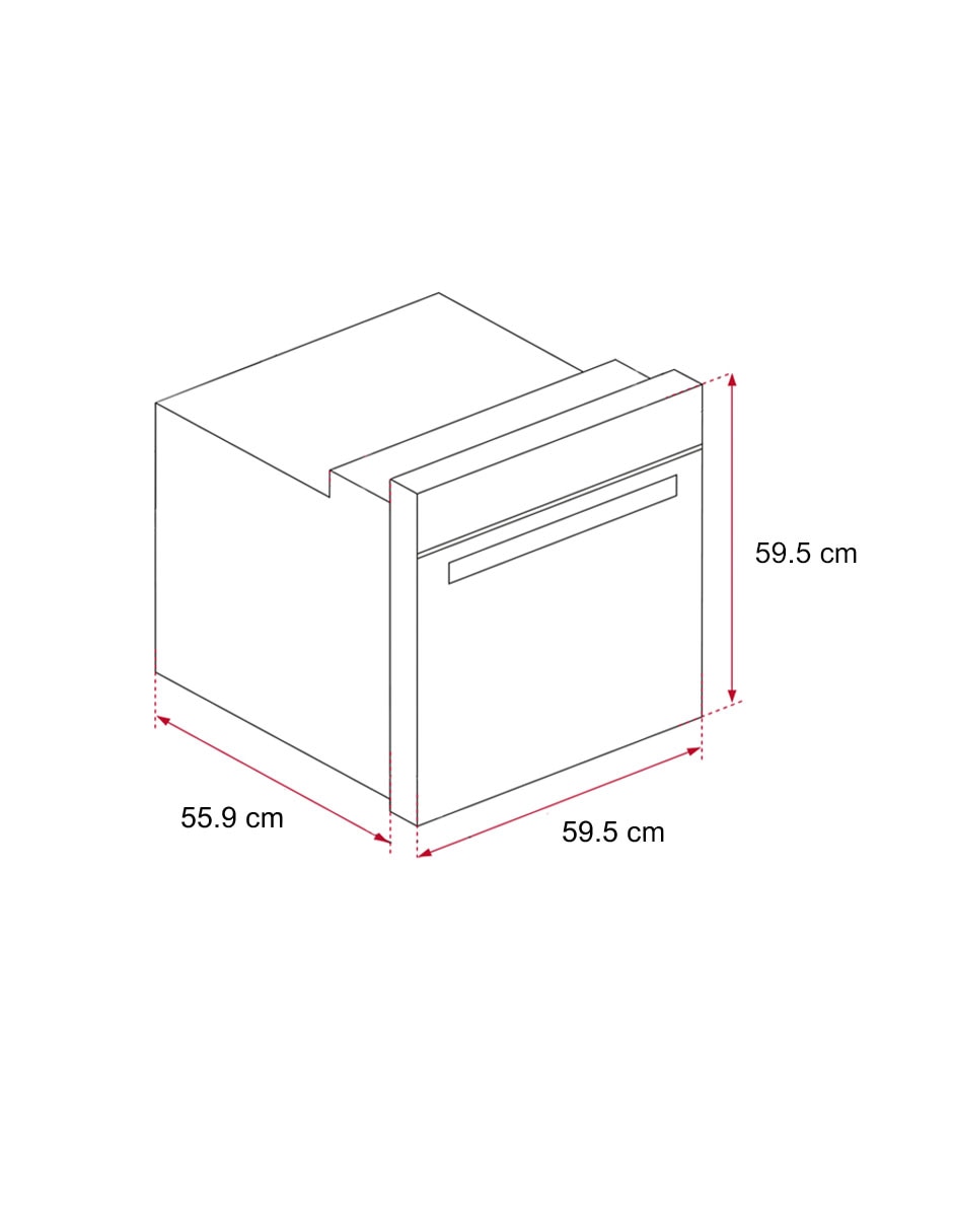 Horno eléctrico HLB 8400 capacidad 2.5 pies 8