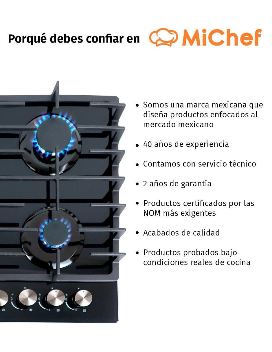 Parrilla a gas lp empotrable 15