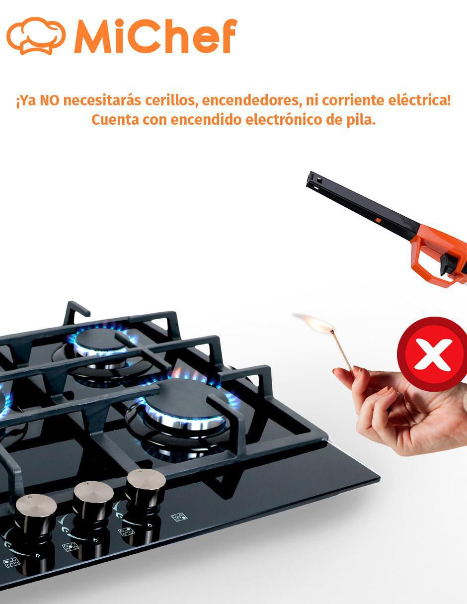 Parrilla a gas lp empotrable 13