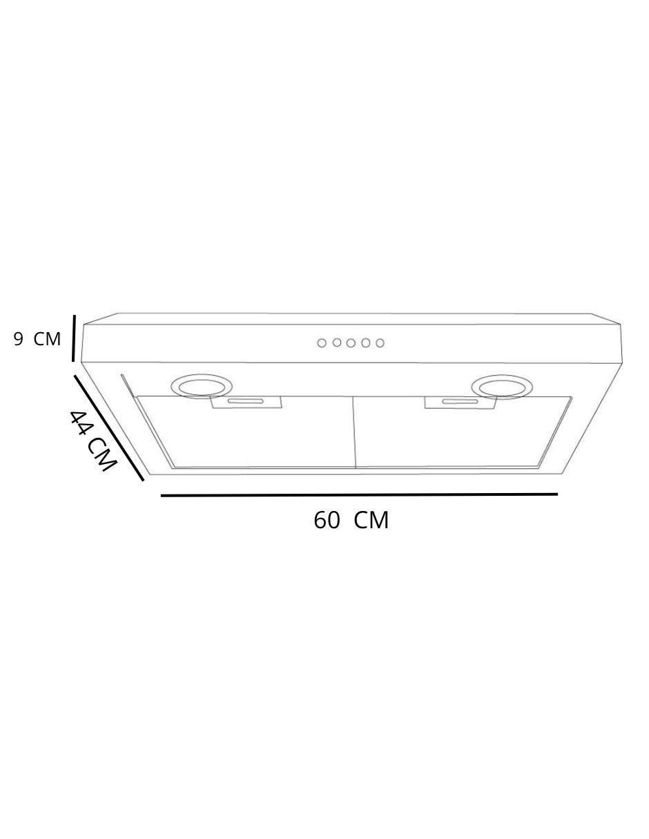 Campana plana CBHH-0746 de acero inoxidable 6