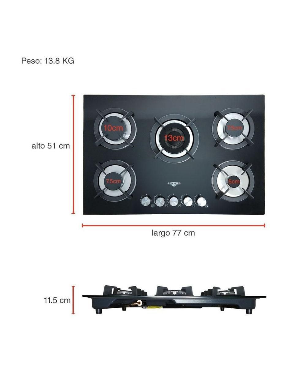 Combo campana de cocina MKZ-CAM600PARRITEMP5 de acero inoxidable 13
