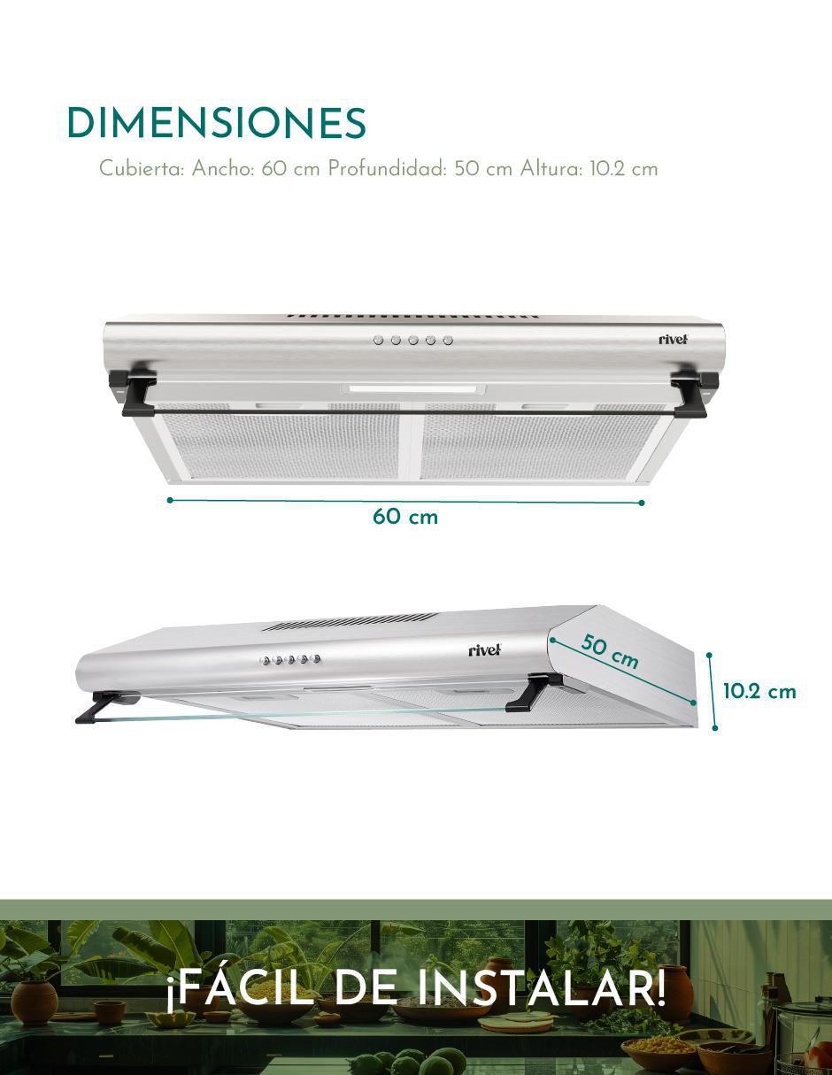 Campana de pared CAMP-IXB60 de acero inoxidable 6