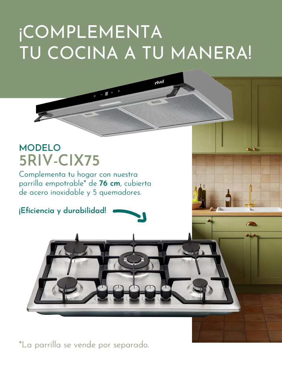 Campana de pared CAMP-IXT75 de acero inoxidable 4
