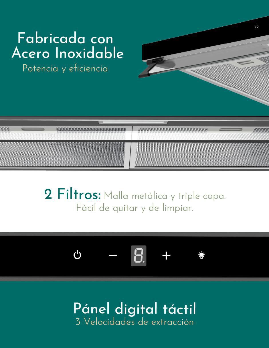 Campana de pared CAMP-IXT75 de acero inoxidable 6
