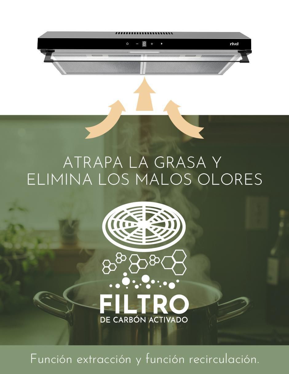 Campana de pared CAMP-IXT75 de acero inoxidable 7