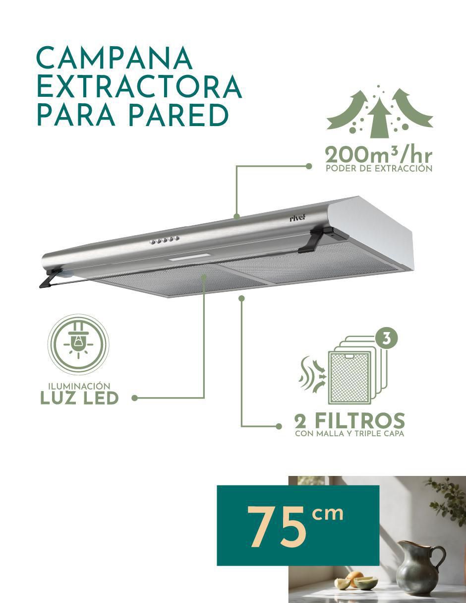 Campana de pared CAMP-IXB75 de acero inoxidable 3