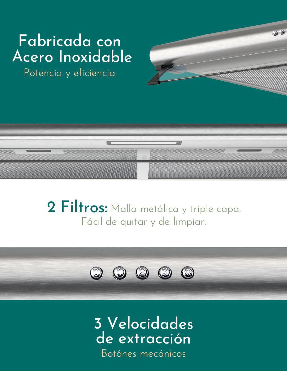 Campana de pared CAMP-IXB75 de acero inoxidable 5