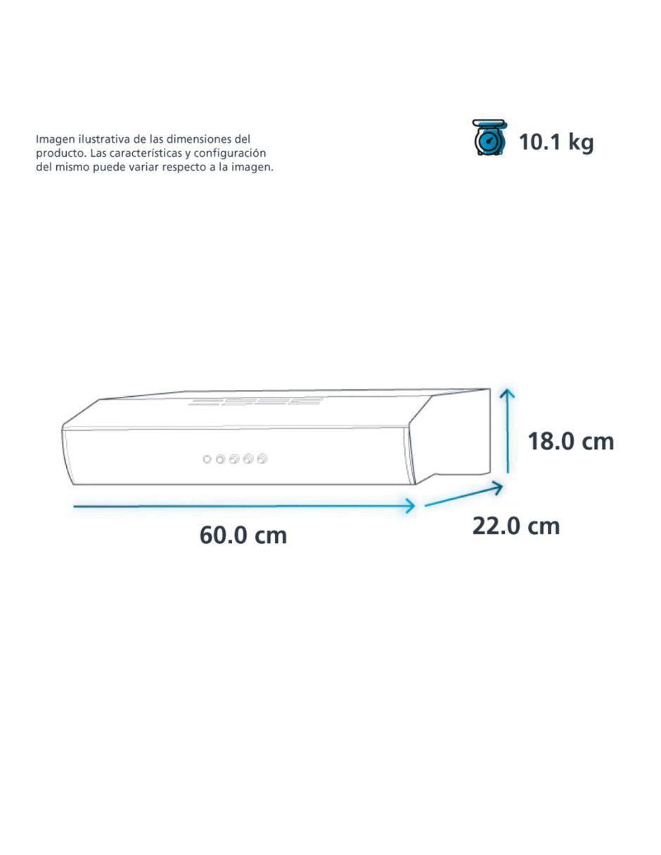 Campana de pared IOT6002I de acero inoxidable 3