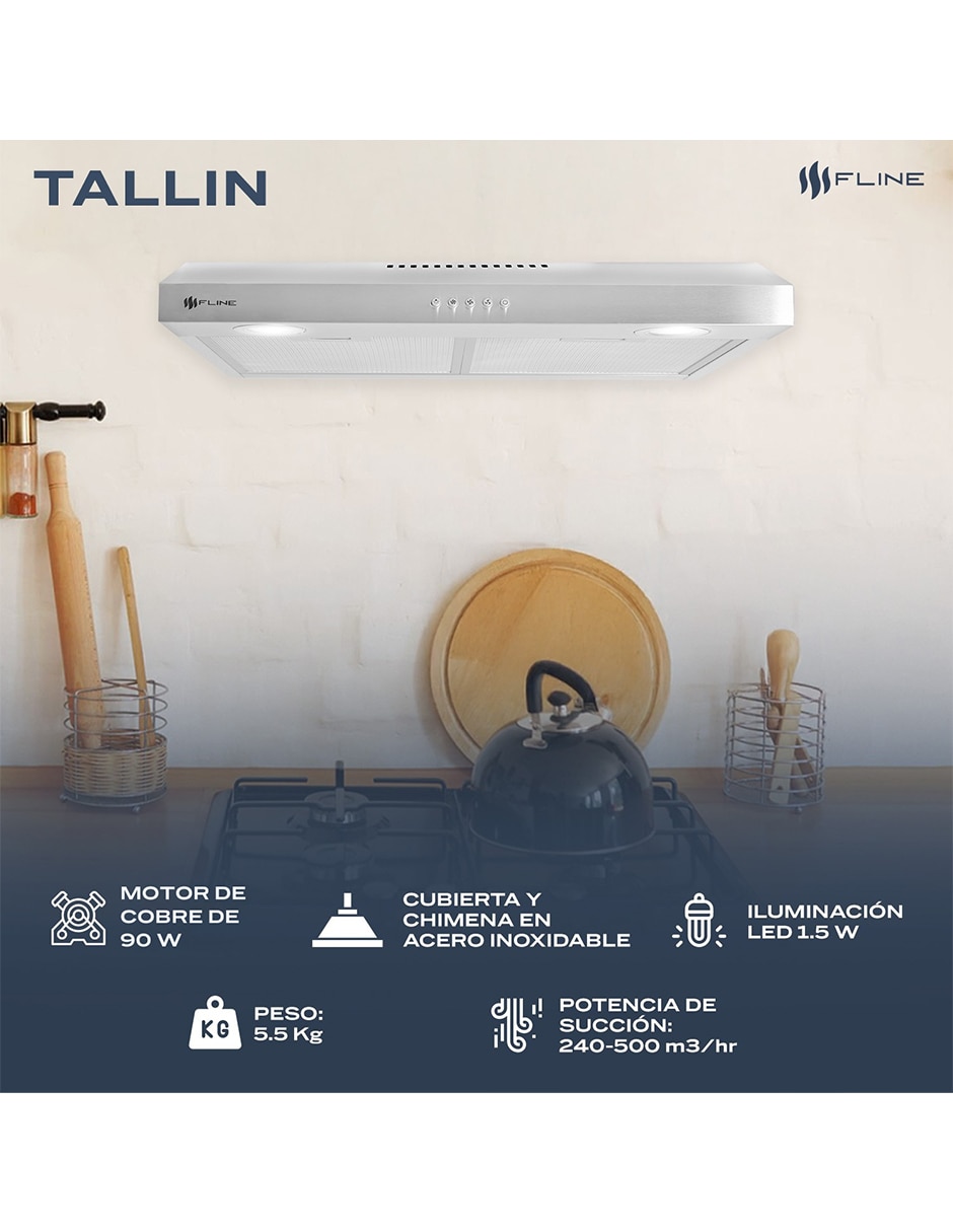 Campana plana TA60 de acero inoxidable 3