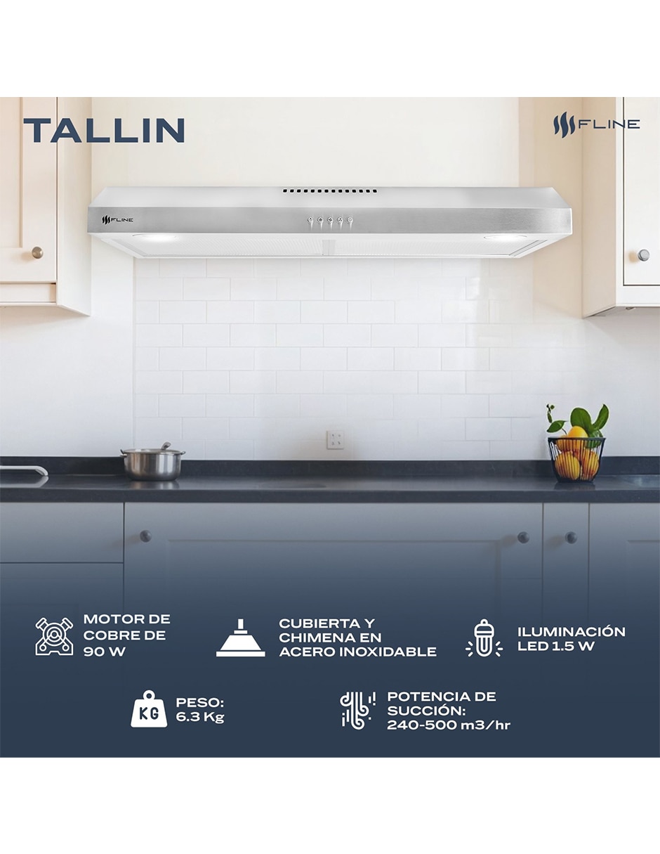 Campana plana TA80 de acero inoxidable 3