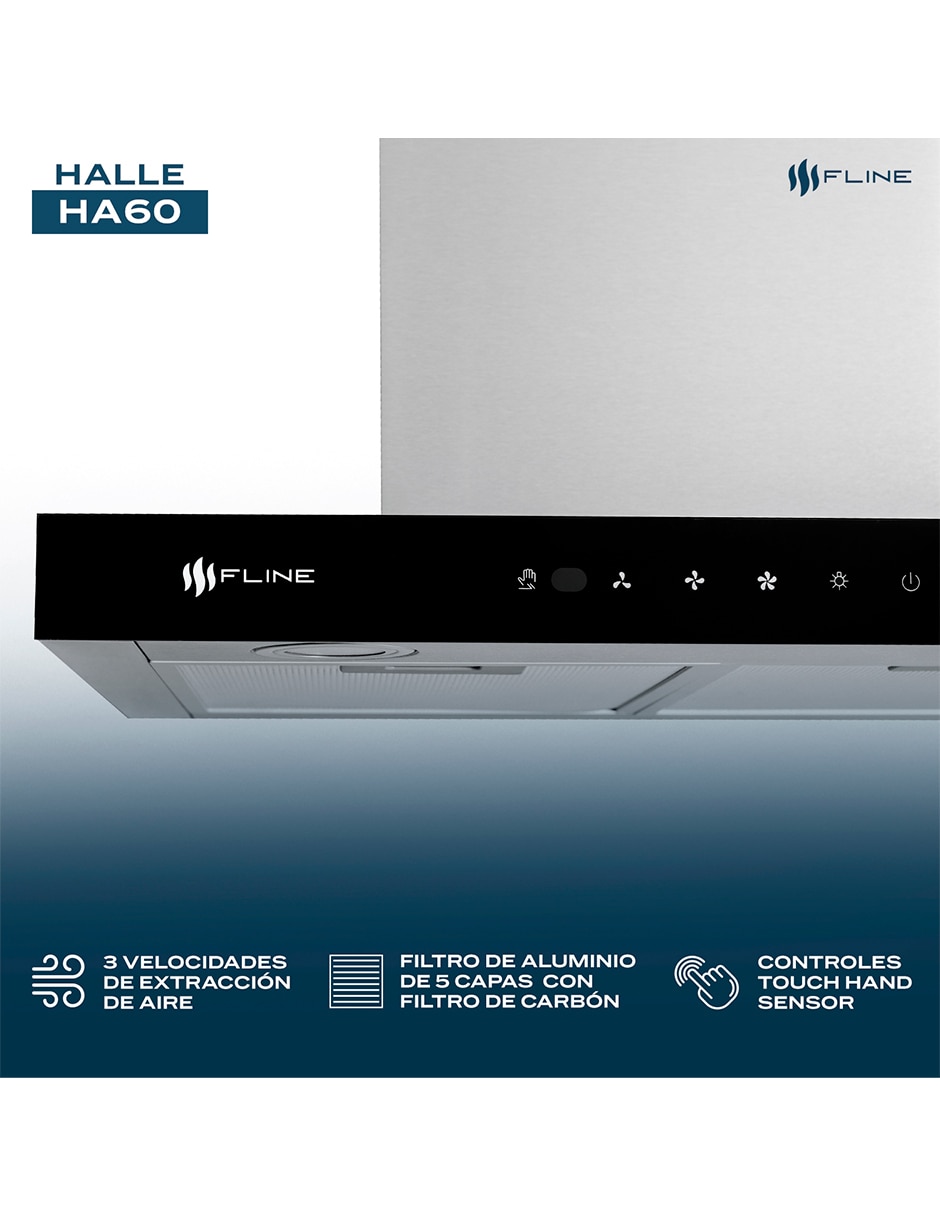 Campana de pared HA60 de acero inoxidable 3