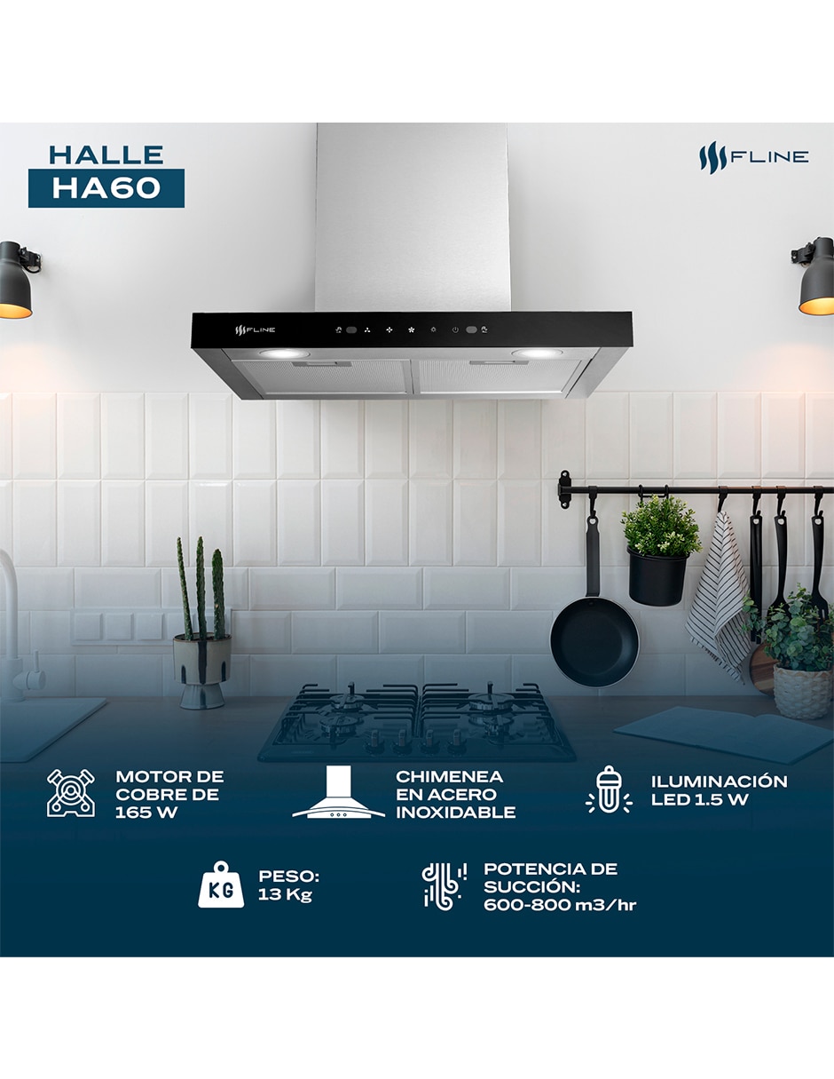 Campana de pared HA60 de acero inoxidable 4