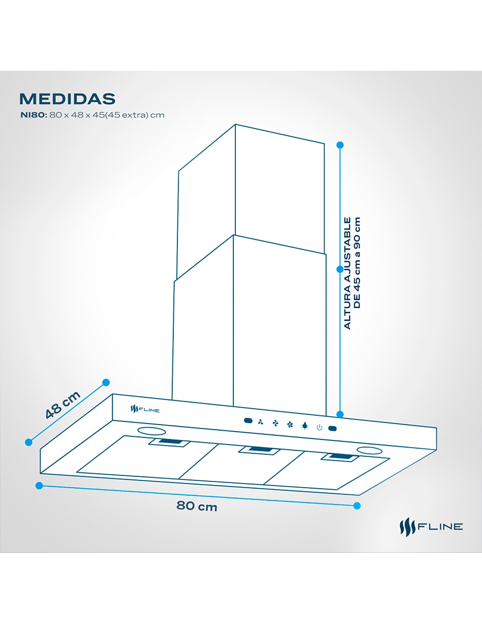 Campana de pared NI80 de acero 6