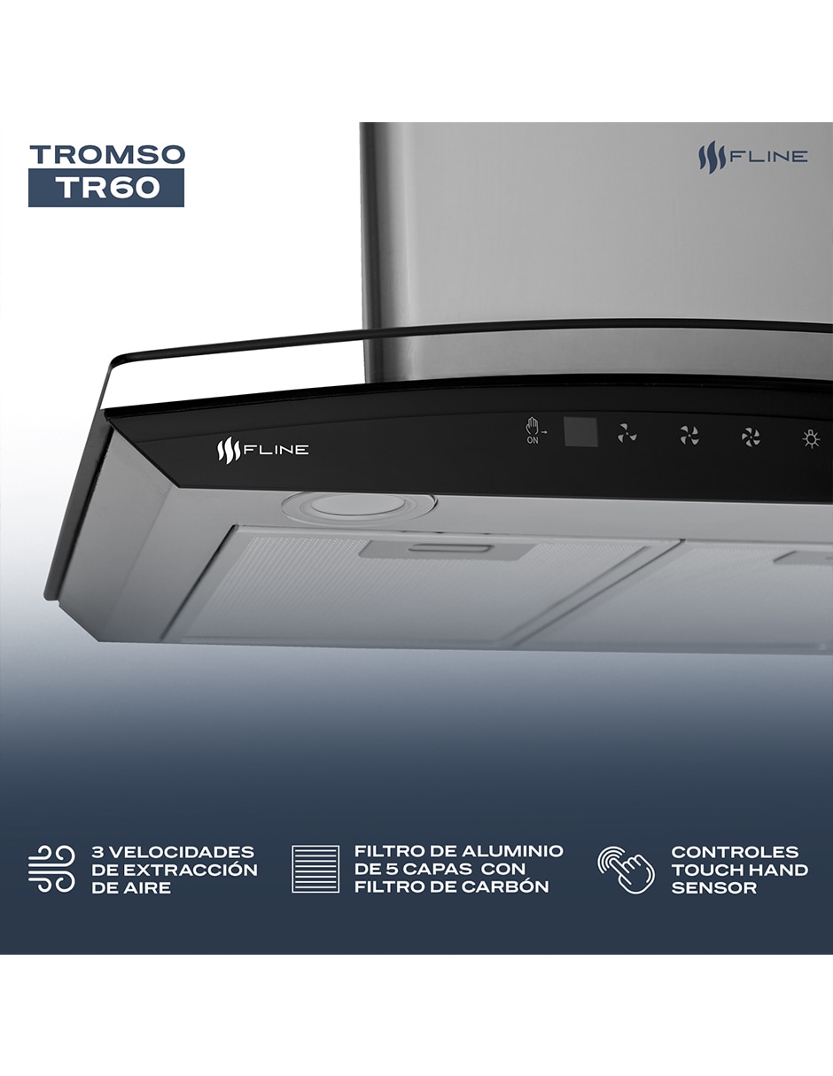 Campana de pared TR60 de acero inoxidable 3
