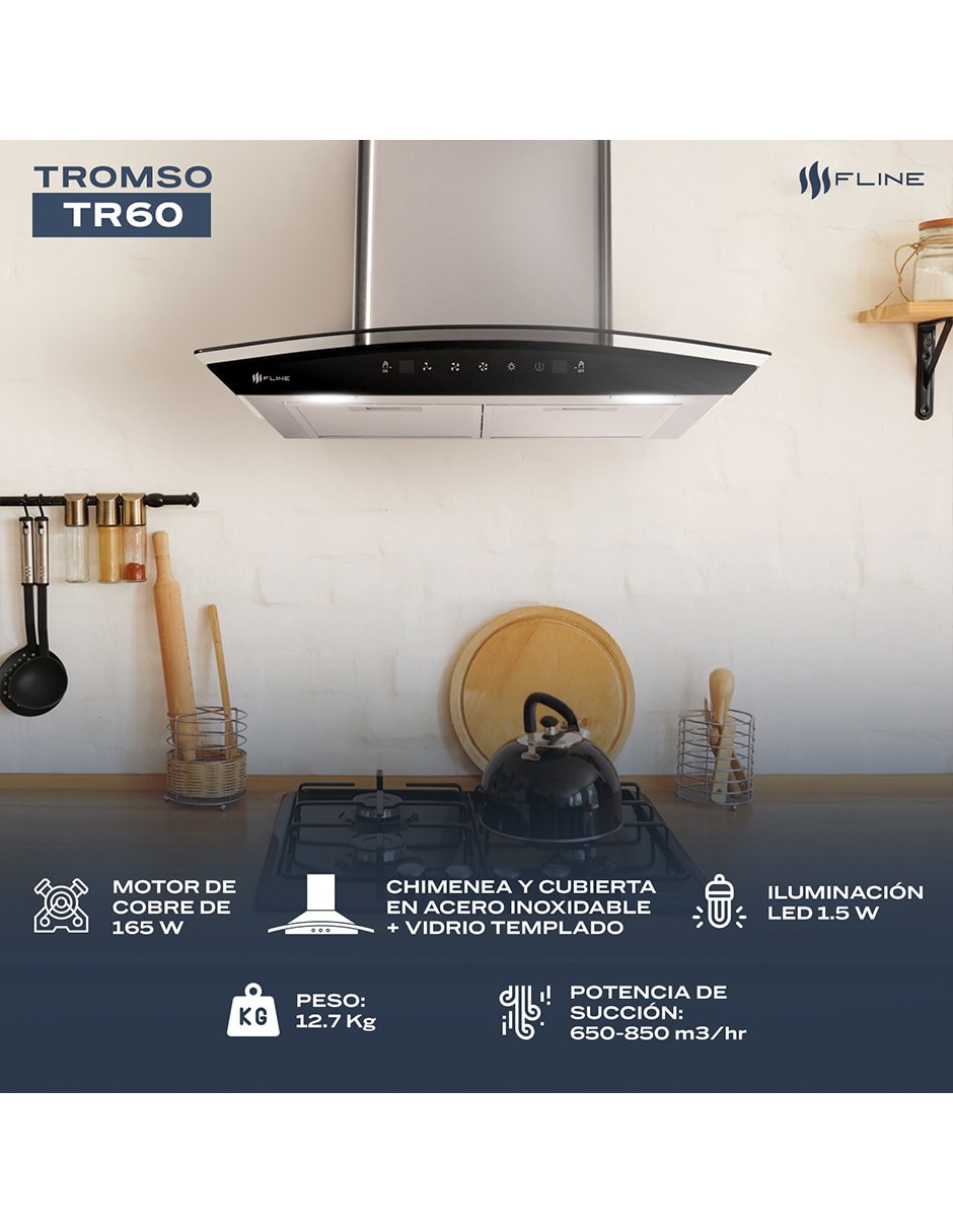 Campana de pared TR60 de acero inoxidable 4