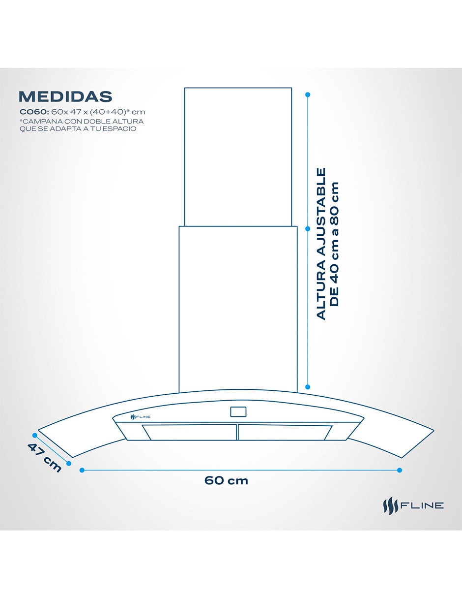 Campana de pared CO60 de acero 6