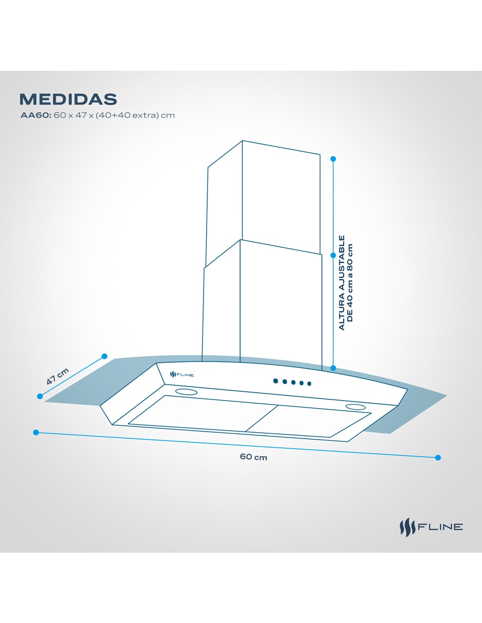 Campana de pared AA60 de acero inoxidable 6