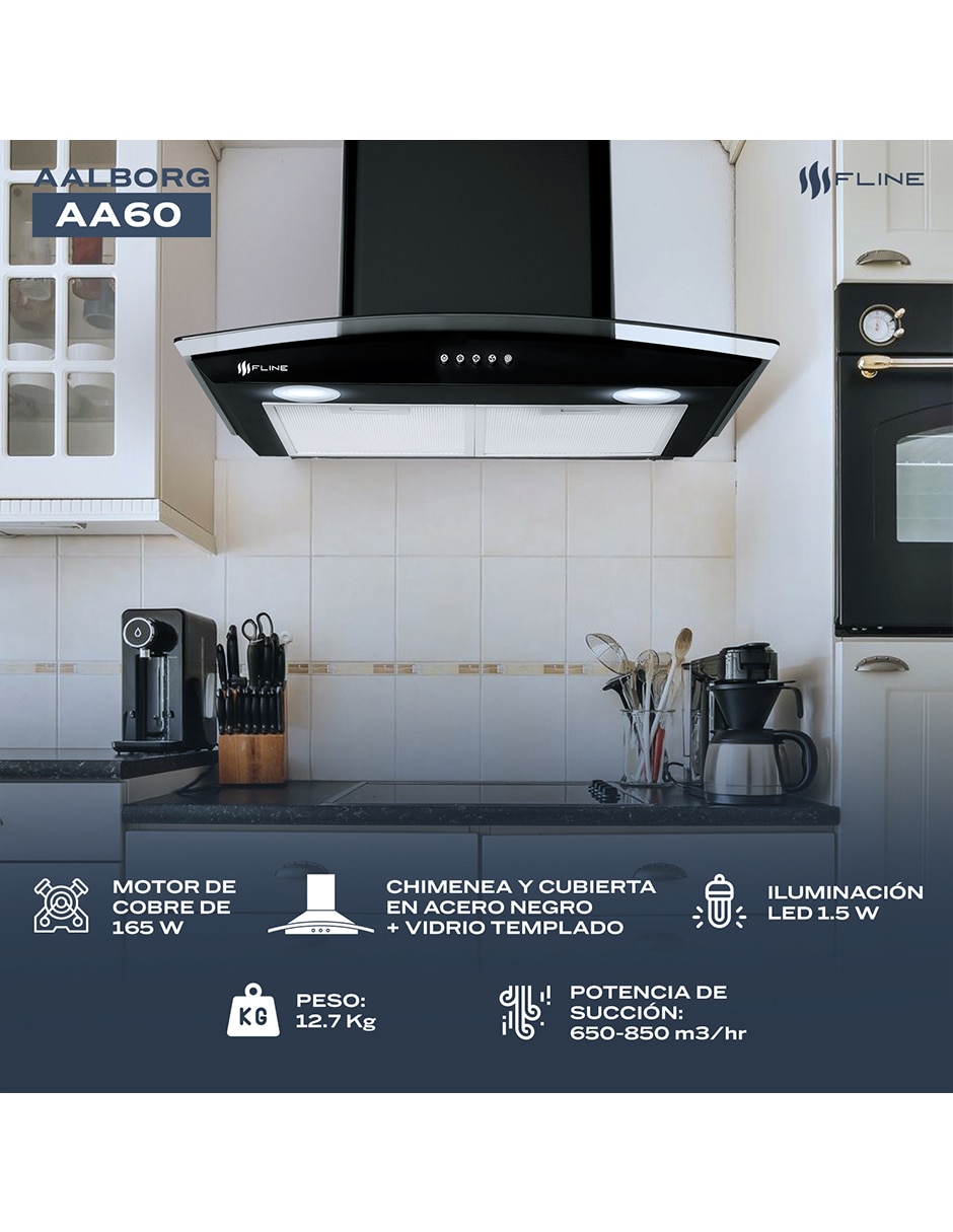 Campana de pared AA60 de acero inoxidable 4