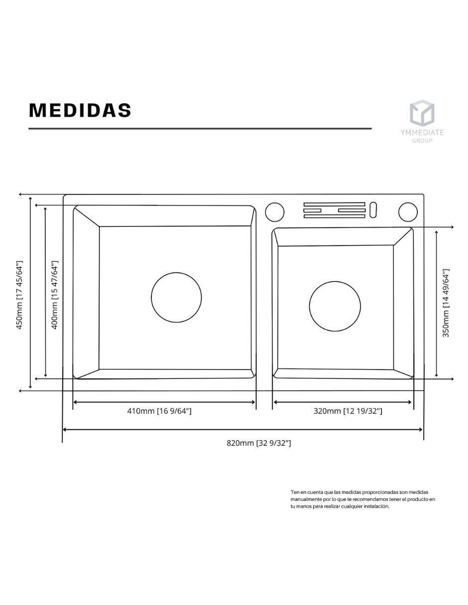 Fregadero de acero inoxidable Portacuchillo 7