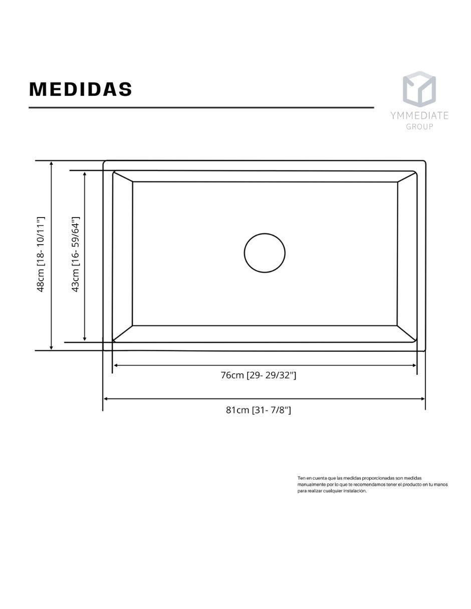 Fregadero de acero inoxidable negra cuadrada 5