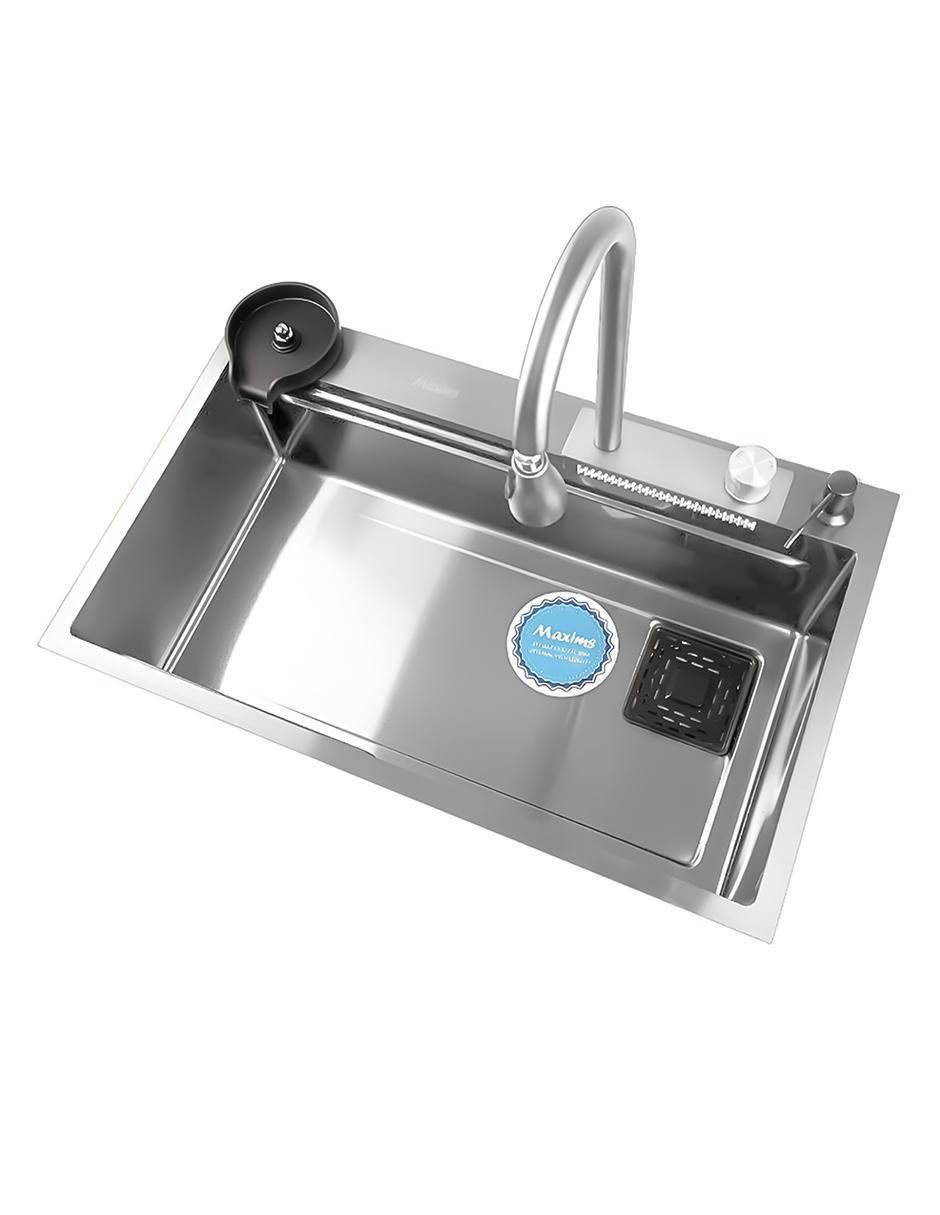 Fregadero de acero inoxidable Maxims con escurridor derecho tarja kit maxims
