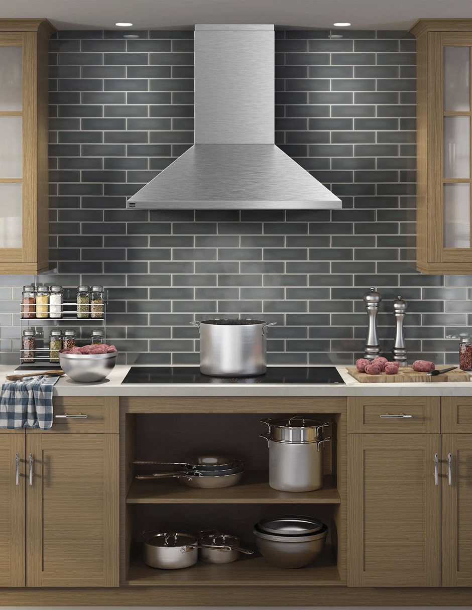 Campana de pared PVW1036SWSS de acero inoxidable 3