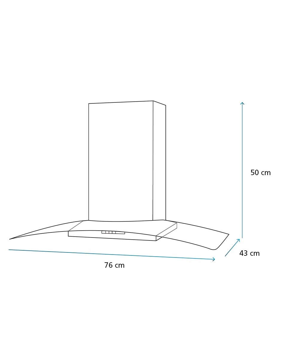 Campana de pared CM7618PIW de acero inoxidable 11