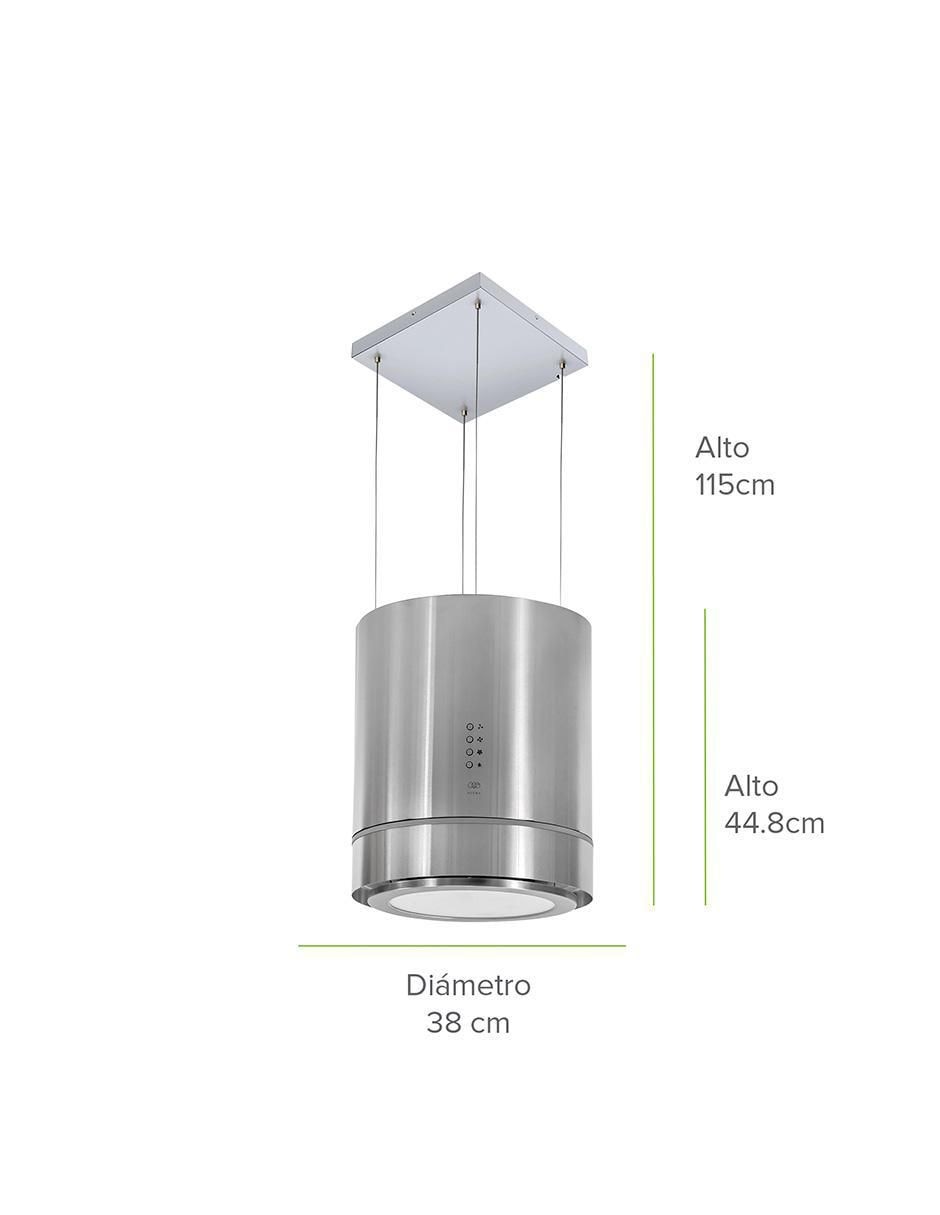 Campana de isla cis38c de acero inoxidable 8
