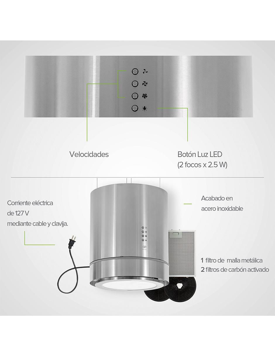 Campana de isla cis38c de acero inoxidable 3