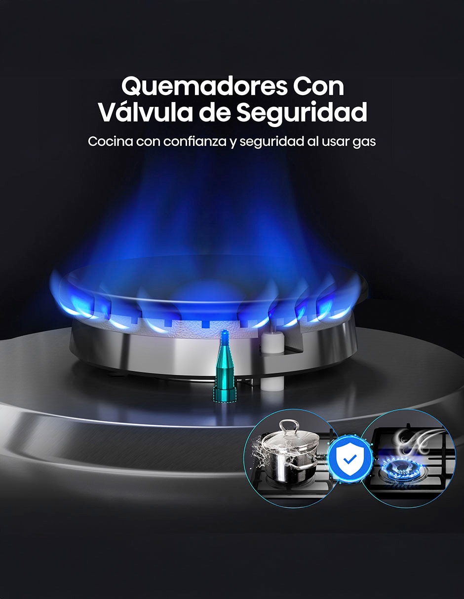 Parrilla a gas lp empotrable 11