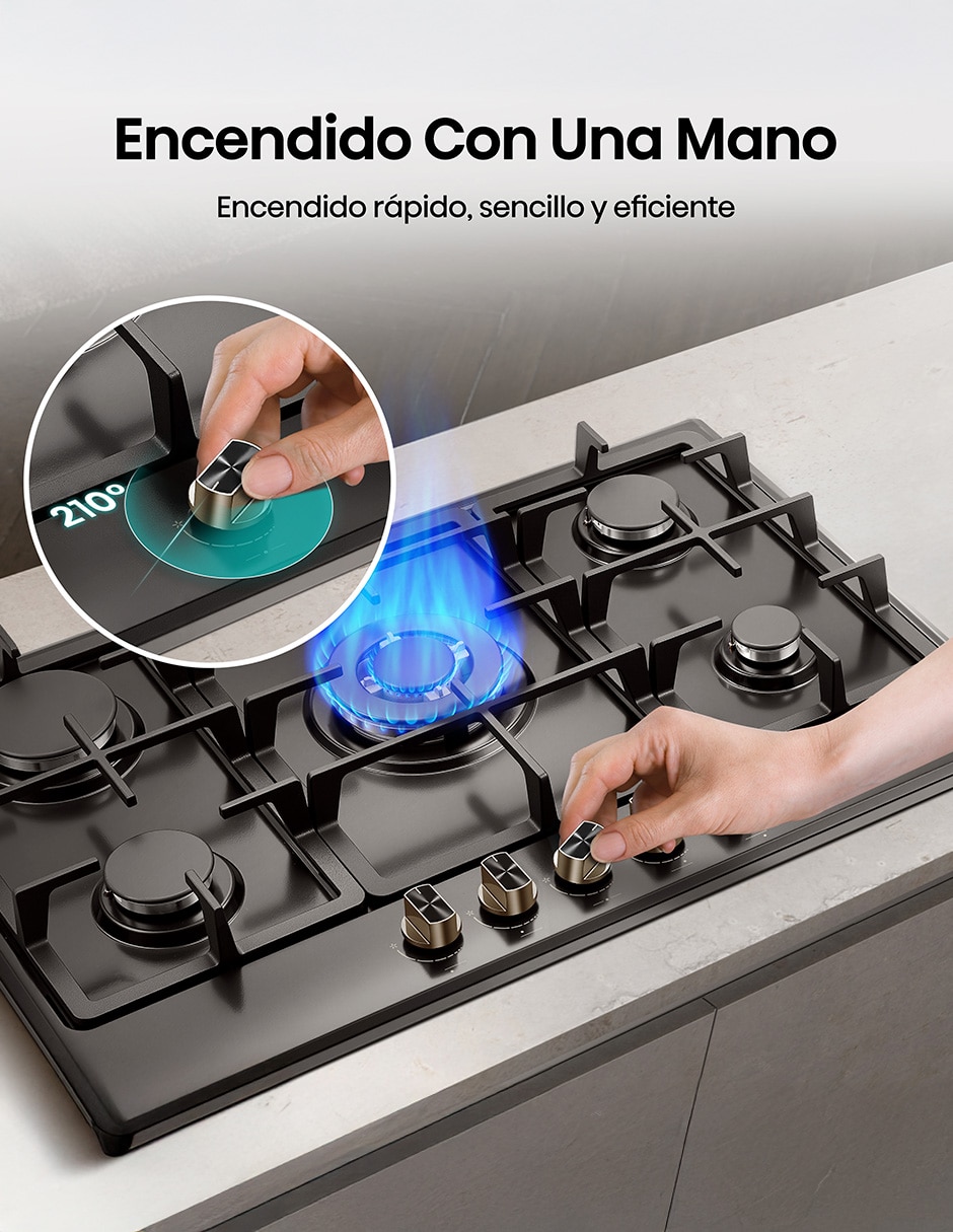 Parrilla a gas lp empotrable 12