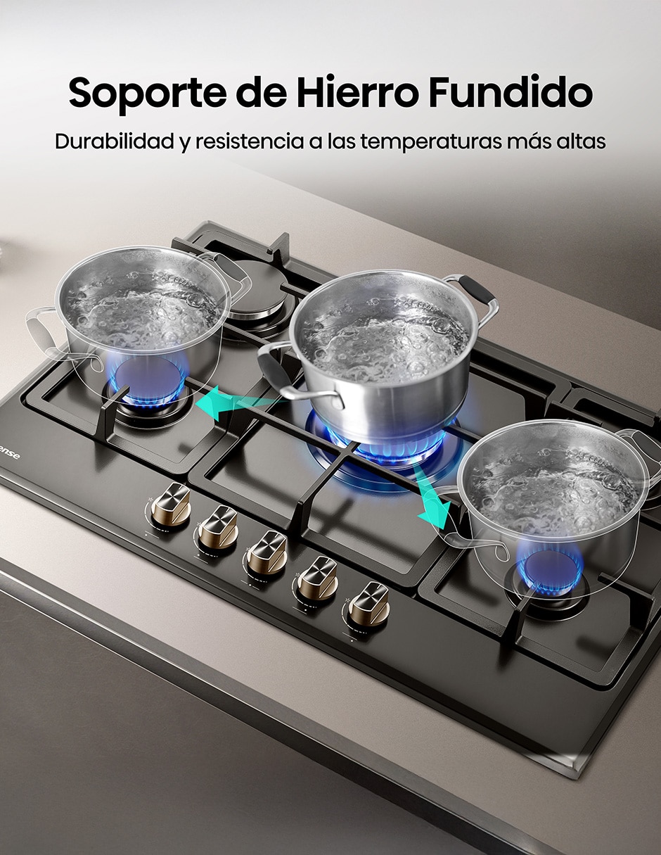Parrilla a gas lp empotrable 9