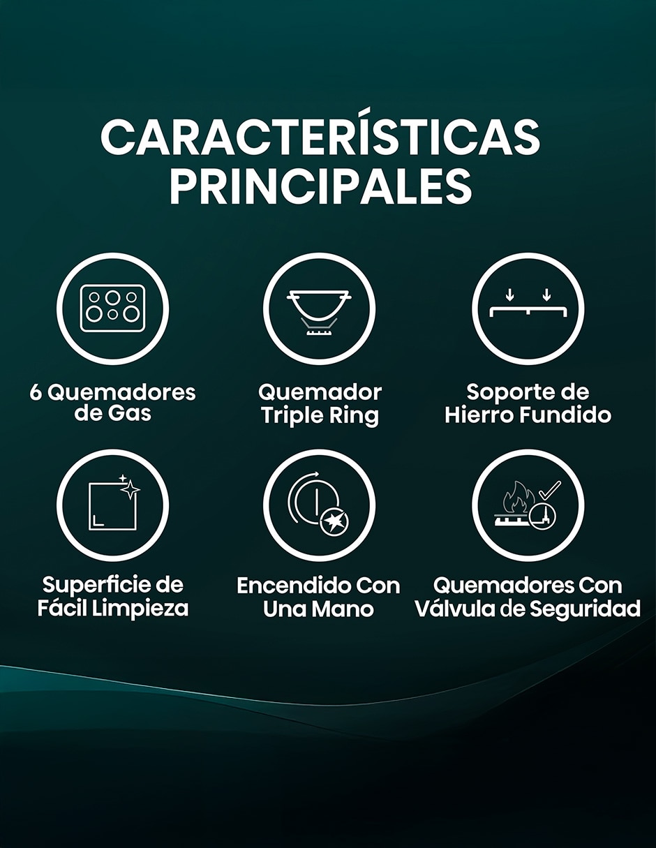 Parrilla a gas lp empotrable 3