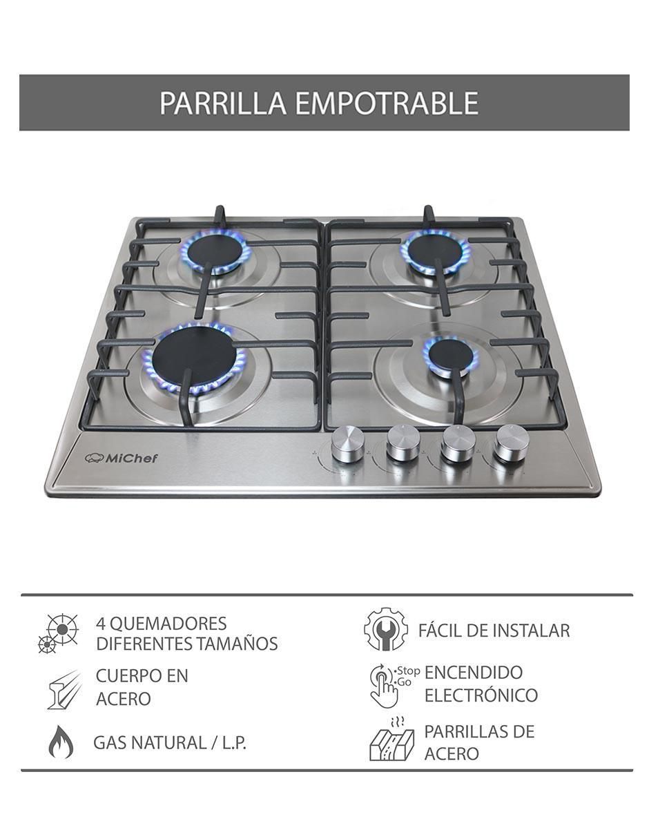 Parrilla a gas lp empotrable 3
