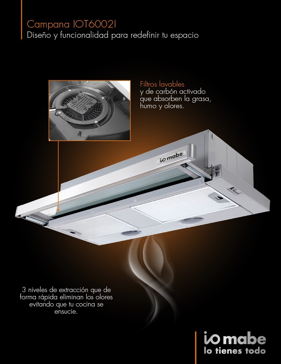 Campana de pared IOT6002I de acero inoxidable 5