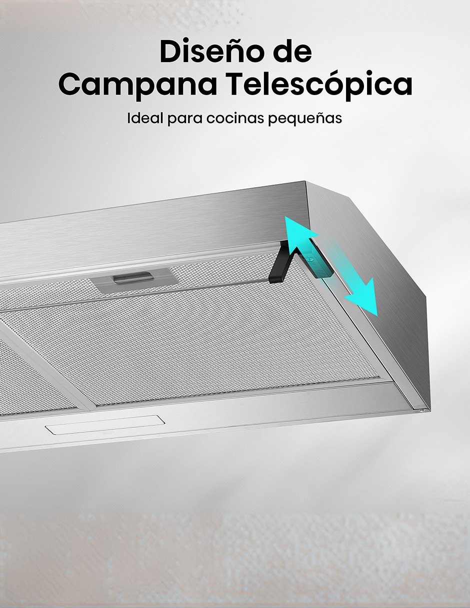 Campana de pared HUH701SS de acero 12