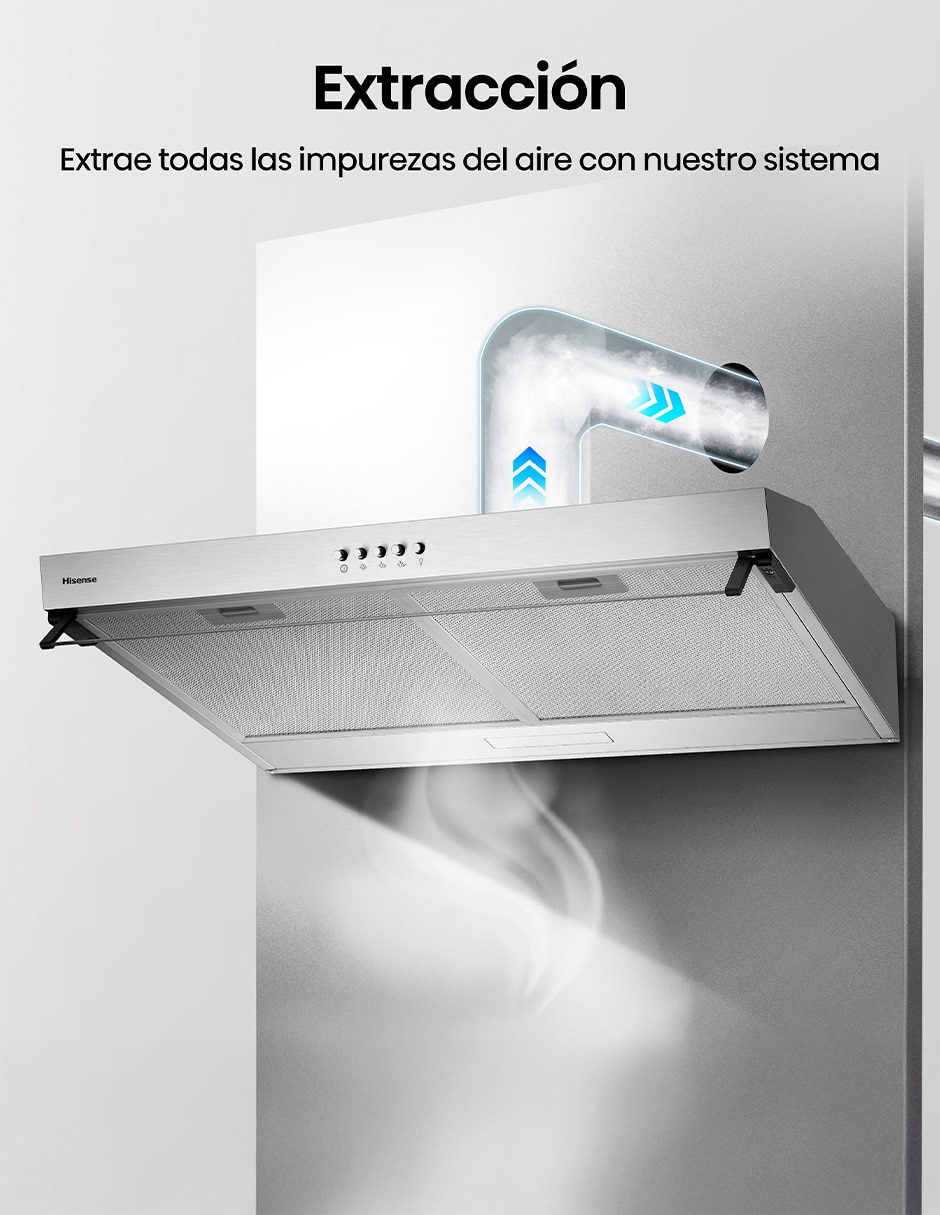 Campana de pared HUH701SS de acero 8